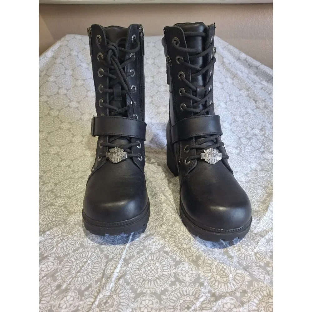 HARLEY DAVIDSON WOMENS SIZE 8 BIKER BOOTS
